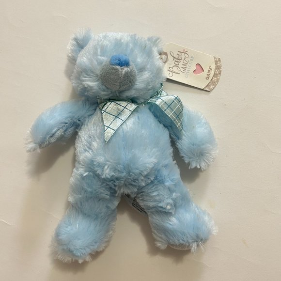 Baby GANZ Small Blue Plush My First Teddy Bear 9" bg2766 Stuffed Toy NWT - Picture 1 of 6